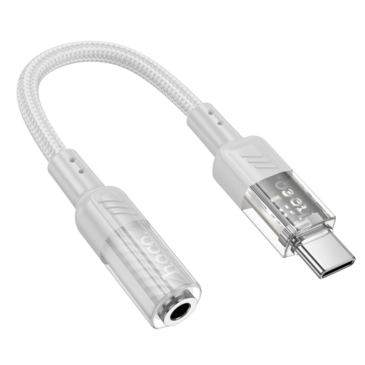 hoco LS37 Spirit Transparent Type-C to 3.5mm Digital Audio Adapter Cable, 6942007612609, 6942007612616