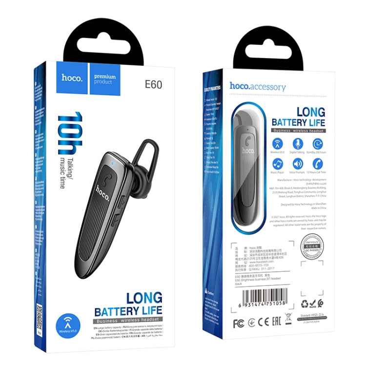 hoco E60 BT5.0 In-Ear Bluetooth Call / Gaming Earphone, E60