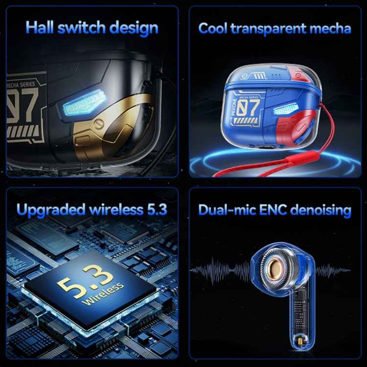 WEKOME WS-07 Armor ENC Noise Reduction Wireless Bluetooth Earphone