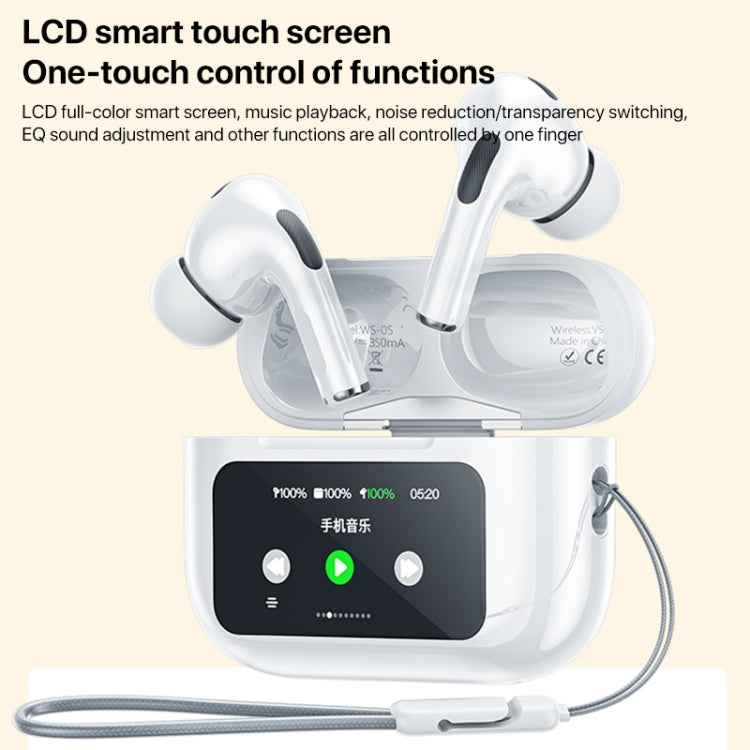 WEKOME WS-05 Chiscope Smart Color Screen Noise Reduction Wireless Bluetooth Earphones