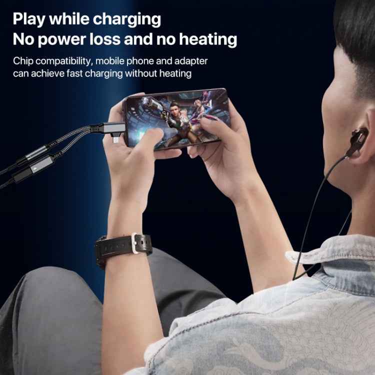 4 in 1 USB-C / Type-C, 8 Pin to 3.5mm, USB-C / Type-C Audio Adapter Cable