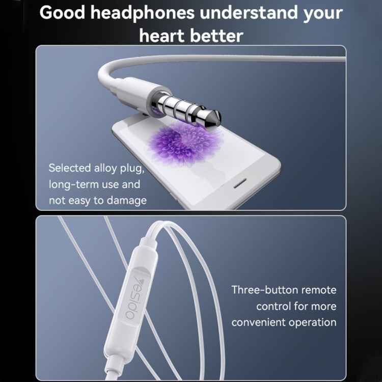 Yesido YH53 3.5mm In-Ear Wired Earphone, Length: 1.2m