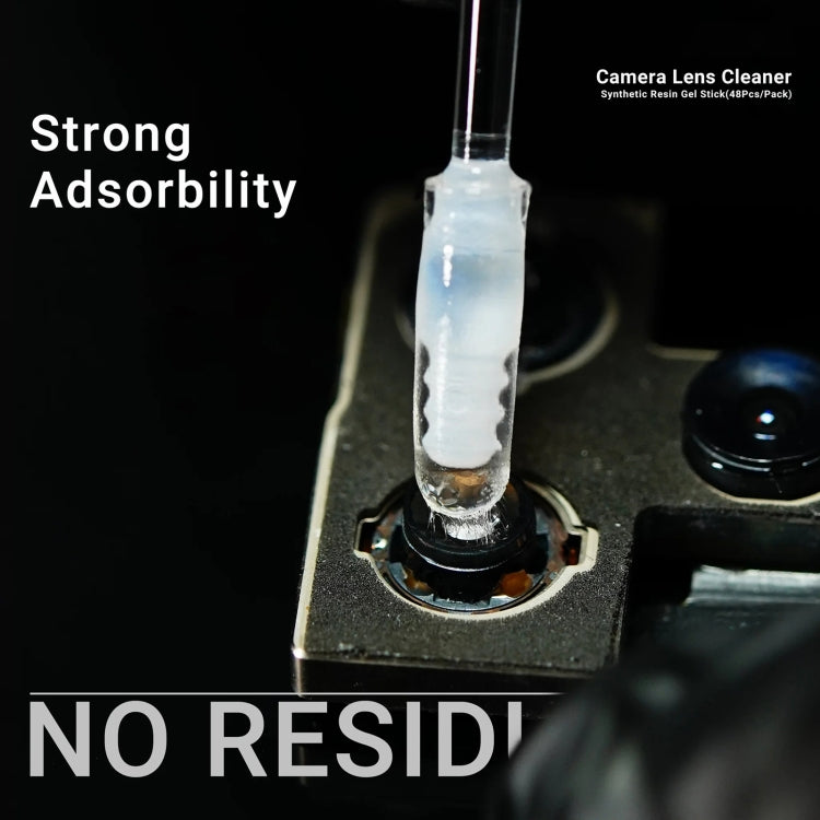 2UUL CL21 48pcs/box Camera Lens Dust Cleaning Synthetic Resin Gel Stick