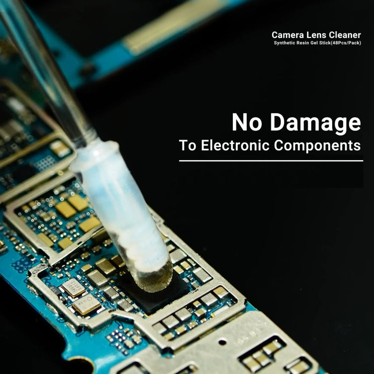 2UUL CL21 48pcs/box Camera Lens Dust Cleaning Synthetic Resin Gel Stick