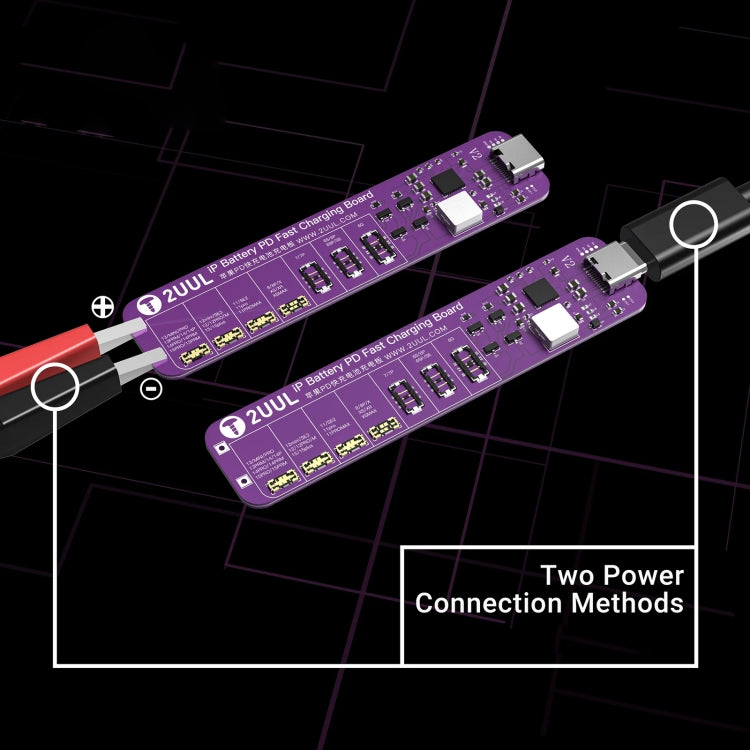 2UUL BT01 PD Fast Charging No-Disassembly Battery Activation Board for iPhone 6 to 15 Pro Max