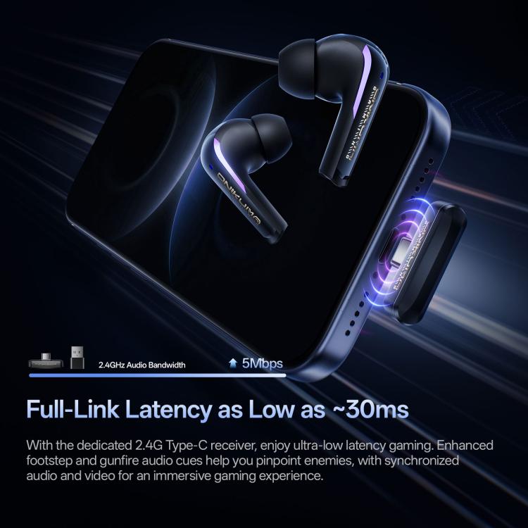 ONIKUMA T27 Dual Mode Cool Wireless Bluetooth Earphone, T27