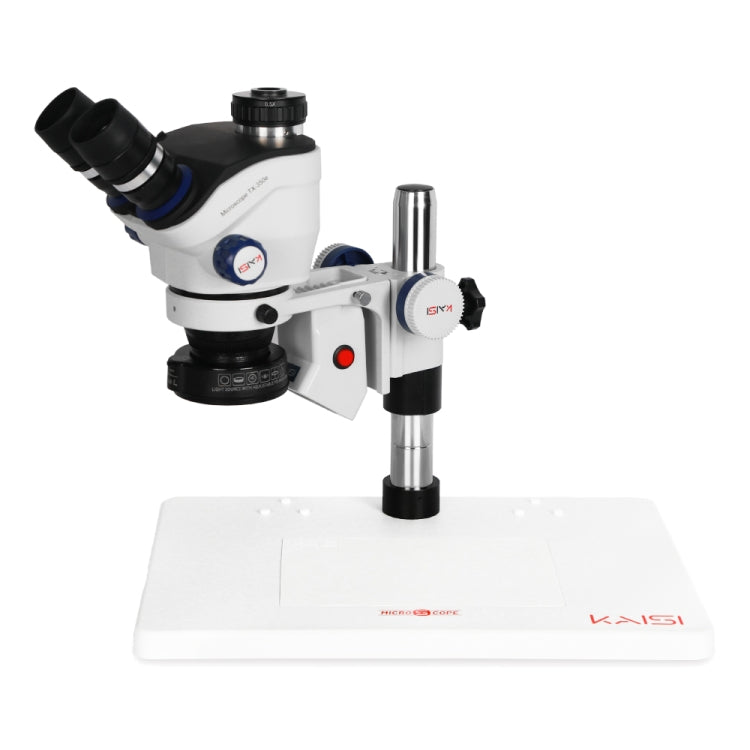 Kaisi TX-350E Ver1.3 7X-50X Zoom Trinocular Stereo Microscope with Big Base & 4K Camera