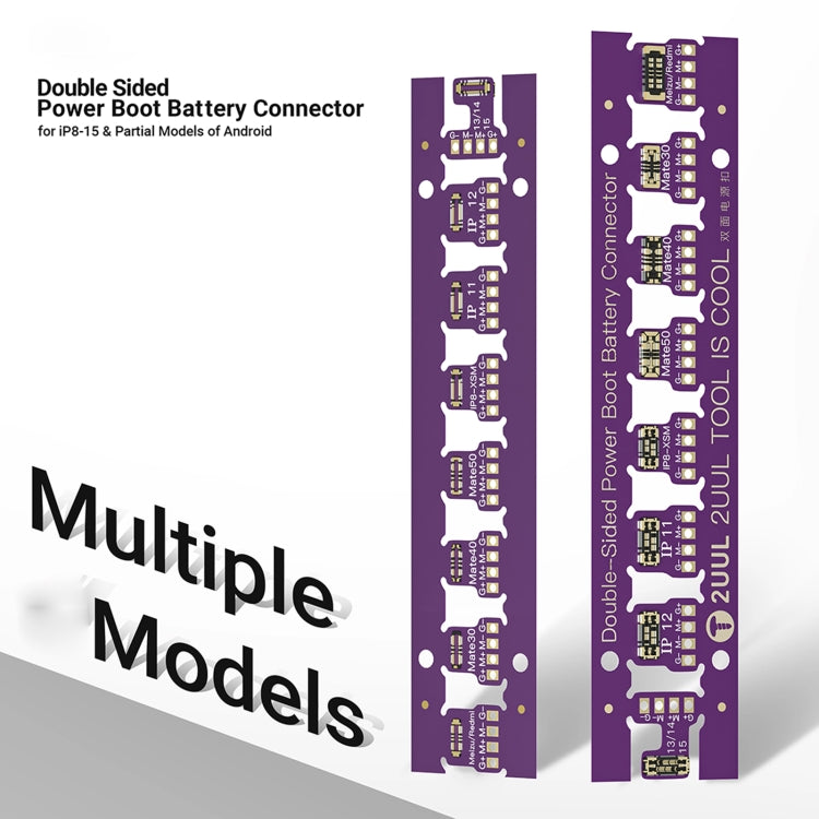 2UUL BT02 Detachable Double Sided Power Boot Battery Connector for iPhone 8 to 15 Pro Max / Android