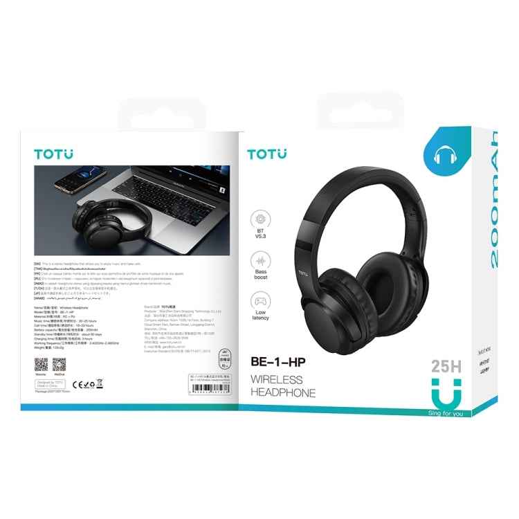 TOTUDESIGN BE-1-HP Wireless Bluetooth V5.3 Foldable Headphones