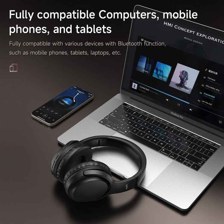 TOTUDESIGN BE-2-HP ANC Wireless Bluetooth V5.3 Foldable Headphones