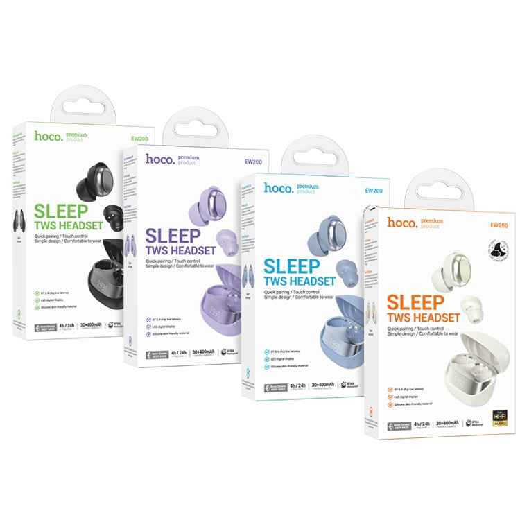 hoco EW200 Elegant True Wireless Sleep BT Earbuds