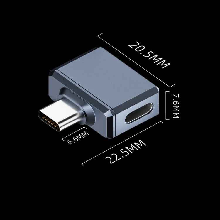 Type-C / USB-C to 8 Pin Earphone Side Bend Adapter