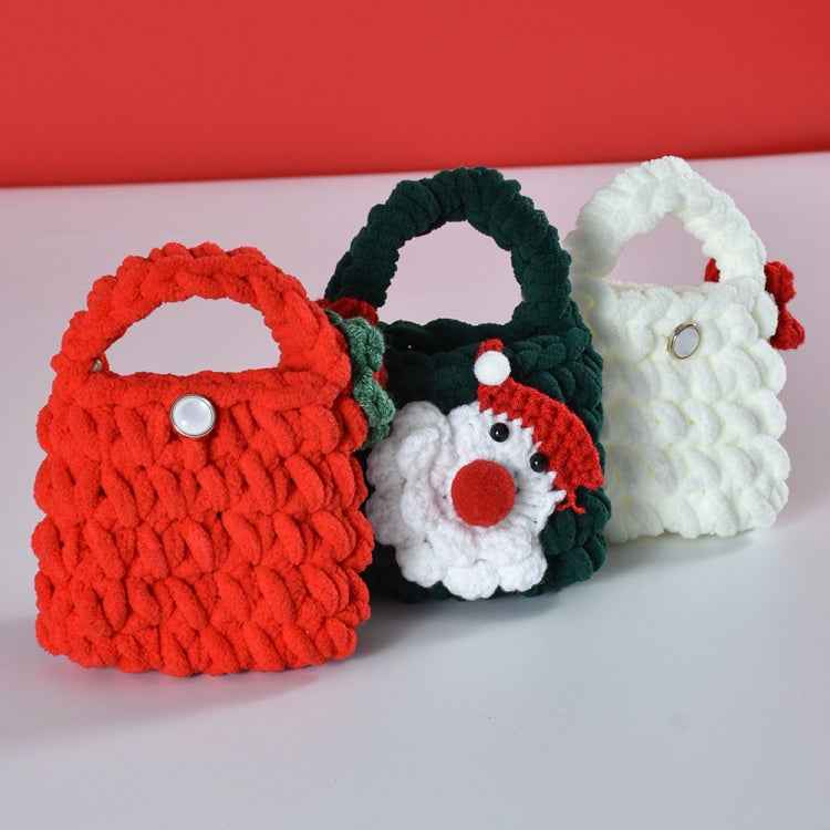 Woven Plush Bag Shape Bluetooth Earphone Protective Case