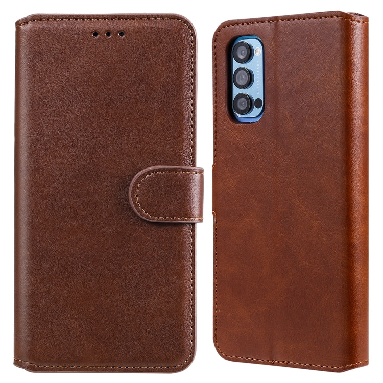 Classic Calf Texture PU + TPU Horizontal Flip Leather Case, with Holder & Card Slots & Wallet, For Sony Xperia 10 II, For OPPO Reno4 Pro 5G