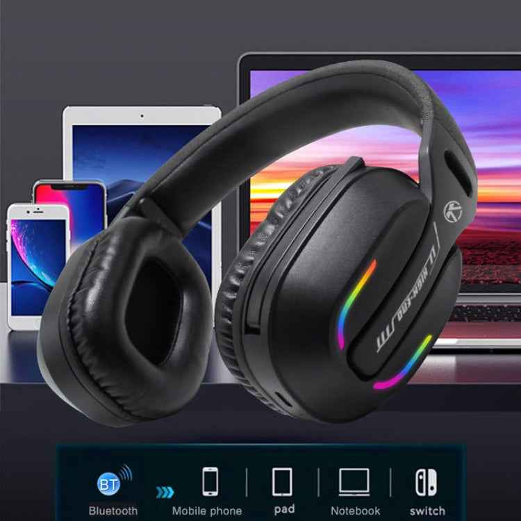 Bluetooth 5.4 Head-mounted RGB Wireless Bluetooth Gaming Headset