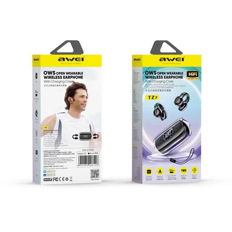awei TZ7 Clip-on Wireless Bluetooth Earphone