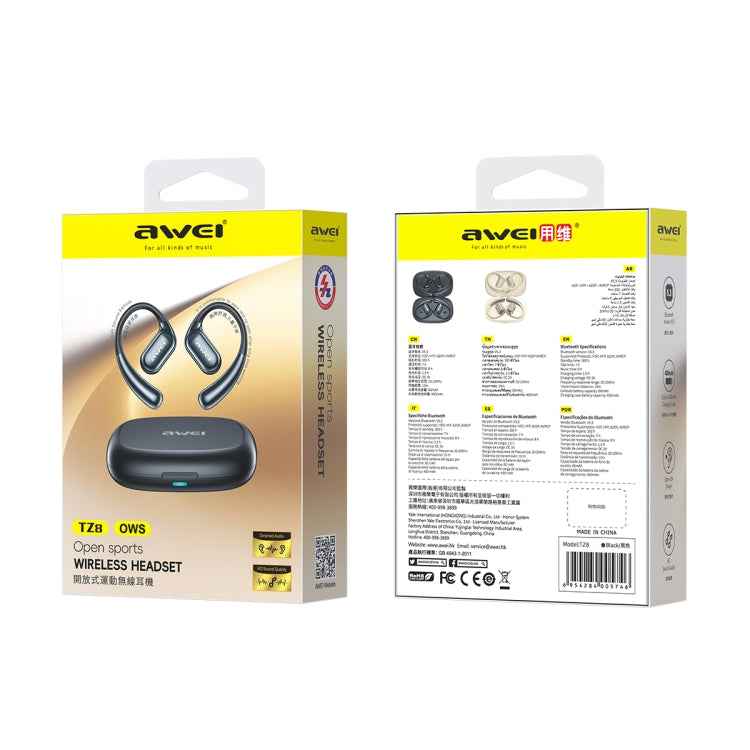 awei TZ8 OWS Open Wireless Bluetooth Earphone