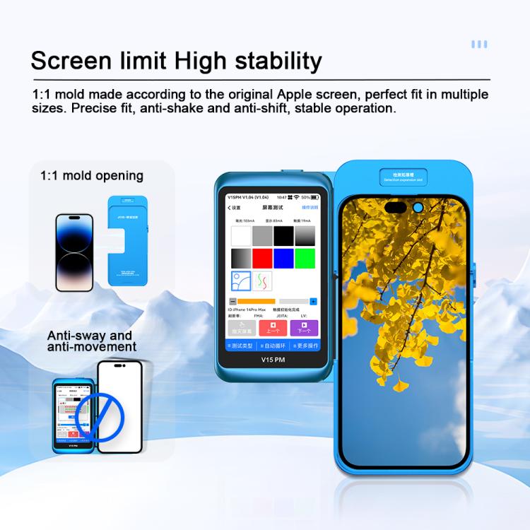 JCID V15PM Specialized EDP Model Screen Test Limit Module for iPhone 13 Pro - 15 Pro Series