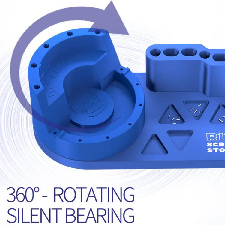 Mechanic R11 Tweezer / Screwdriver Aluminum Alloy Storage Rack with Phone Holder Function