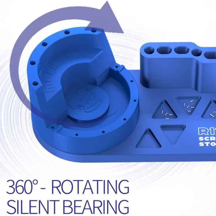 Mechanic R11 Tweezer / Screwdriver Aluminum Alloy Storage Rack with Phone Holder Function