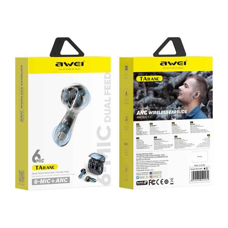 awei TA11 ANC Noise Reduction True Wireless Bluetooth Earphone