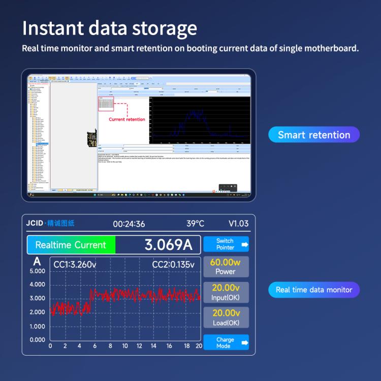 JCID iBooter Surface Current Analyzer for Surface Series