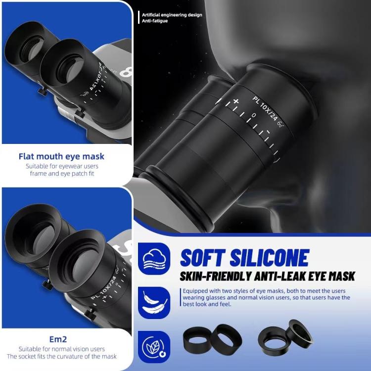 Kaisi S8 6.7-52X Zoom Trinocular Stereo Microscope Set