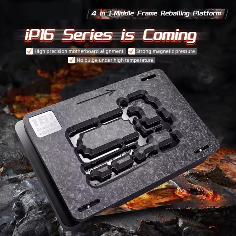 Qianli 4 in 1 Magnetic Middle Layer BGA Reballing Platform for iPhone 16 Series