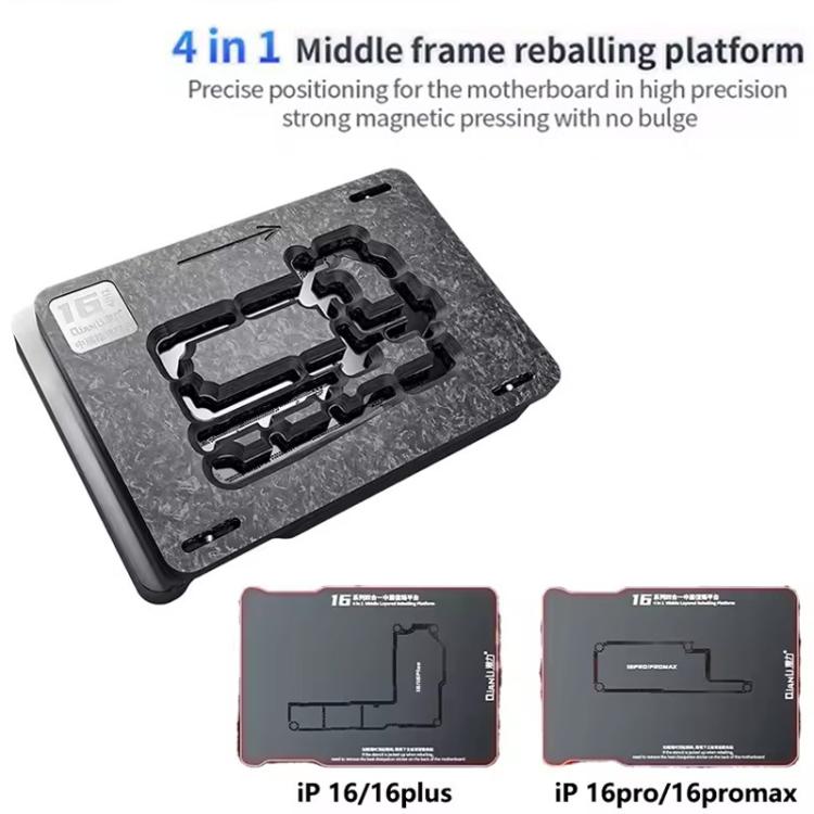 Qianli 4 in 1 Magnetic Middle Layer BGA Reballing Platform for iPhone 16 Series