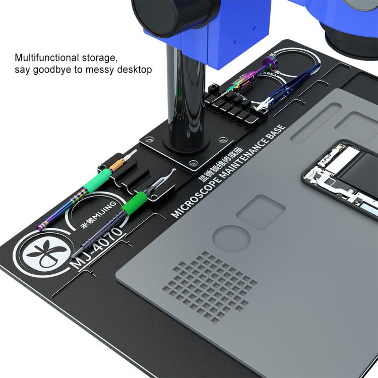Mijing Fixed Rod Diameter 32mm Universal Microscope Aluminum Alloy Big Base