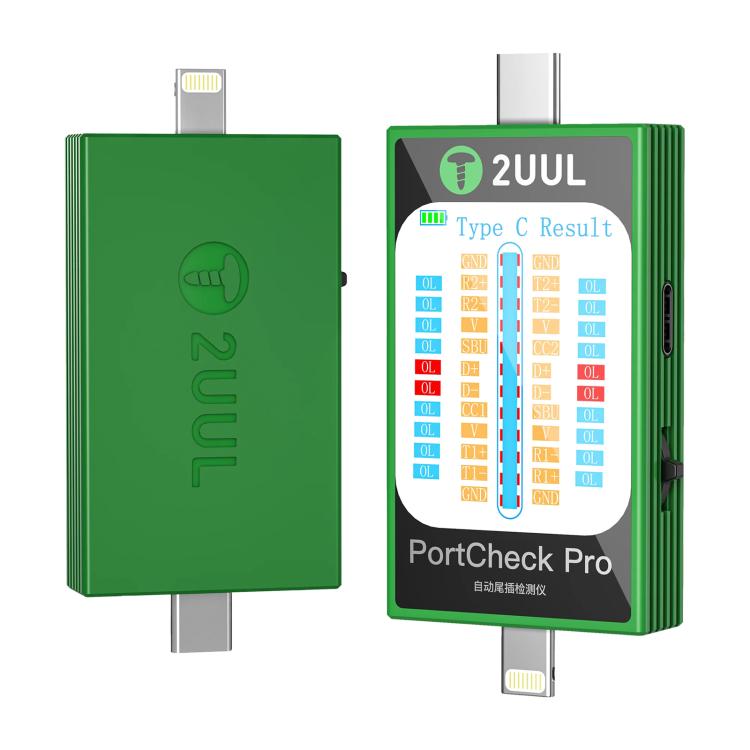 2uul PW31 PortCheck Pro 5V / 2A Type-C / Lighting Interface Automatic Tail Plug Detector
