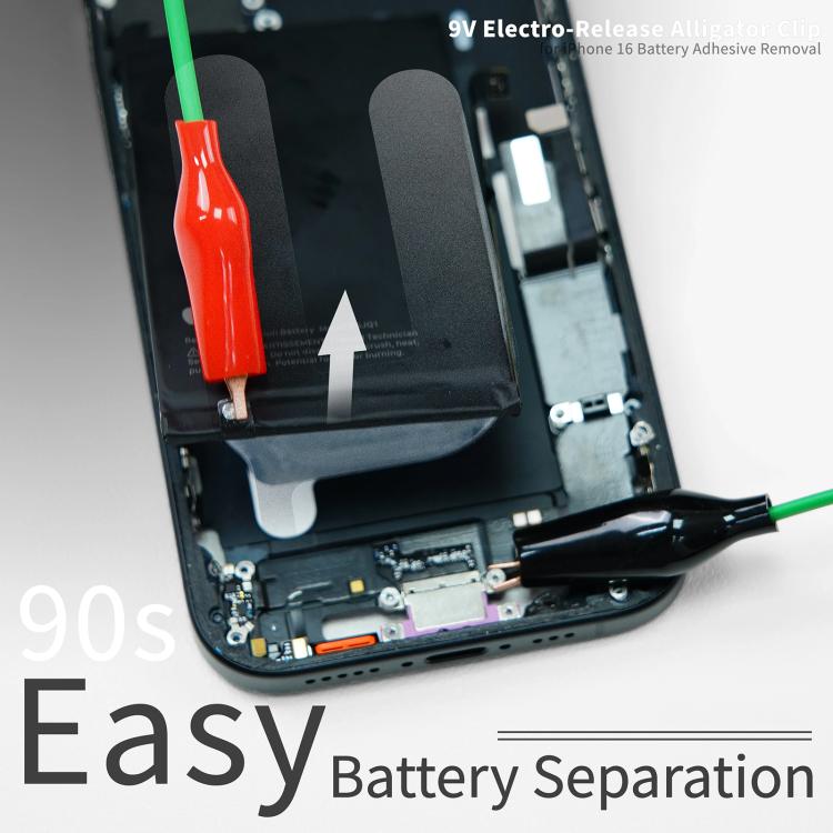 2uul PW03 9V Electro-Release Alligator Clip