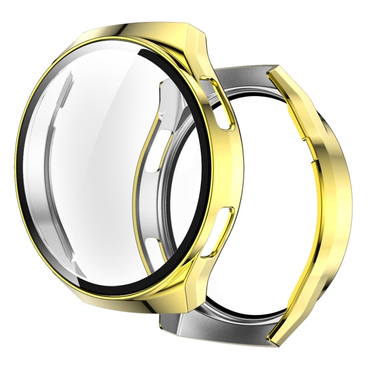 2 in 1 Tempered Glass Screen Protector + Fully Plating PC Case, For Huawei Watch GT2e