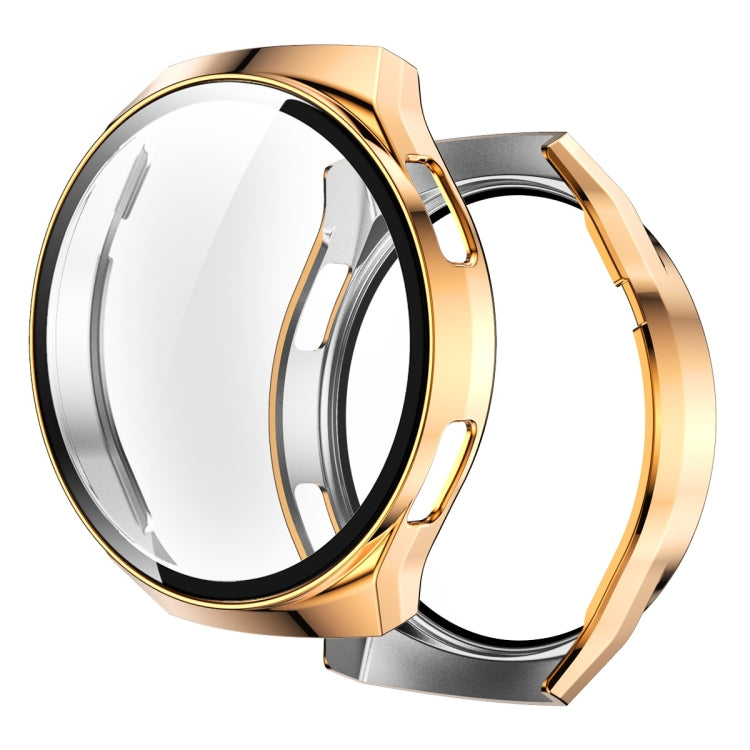 2 in 1 Tempered Glass Screen Protector + Fully Plating PC Case, For Huawei Watch GT2e
