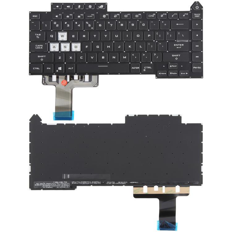 Clavier rétroéclairé coloré pour ordinateur portable Asus ROG Strix G15 G513 G513Q G513QM G513QY G533, G15 (version américaine)