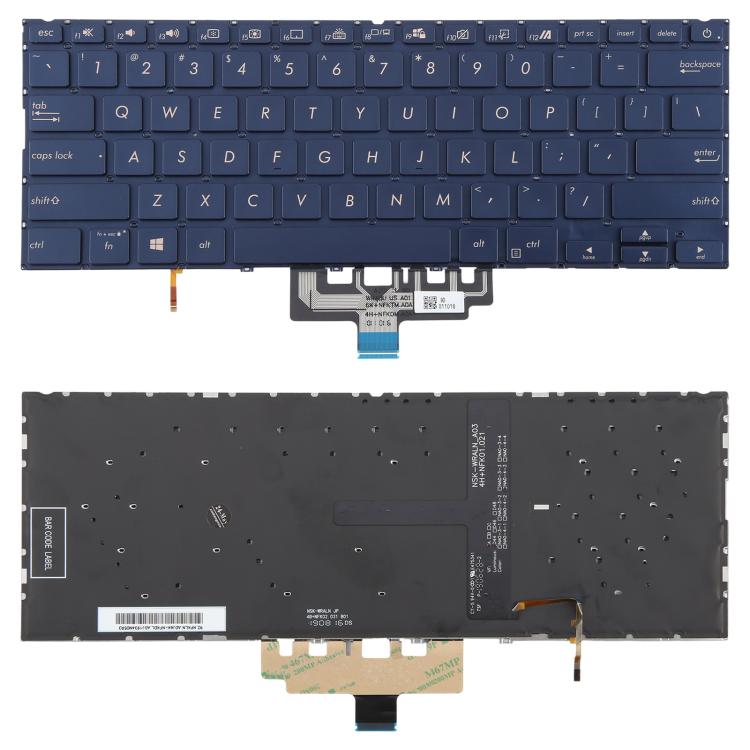 US Version Backlit Laptop Keyboard for Asus ZenBook 14 UX434 UX434F UX434FA UX434FL UX434FLC