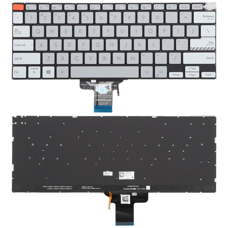 US Version Backlit Laptop Keyboard for Asus Vivobook Pro 14X M7400 M4700 M4700QC M4700PC M7600 M3400 M3401 M3401Q X7400 X3400 X3400P K3400P