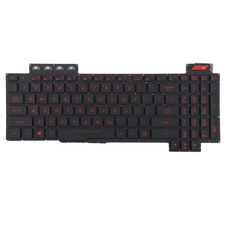 US Version Backlit Laptop Keyboard for Asus FX63 FX63V FX503VM FX503VD ZX63VE FZ63V GL503VS