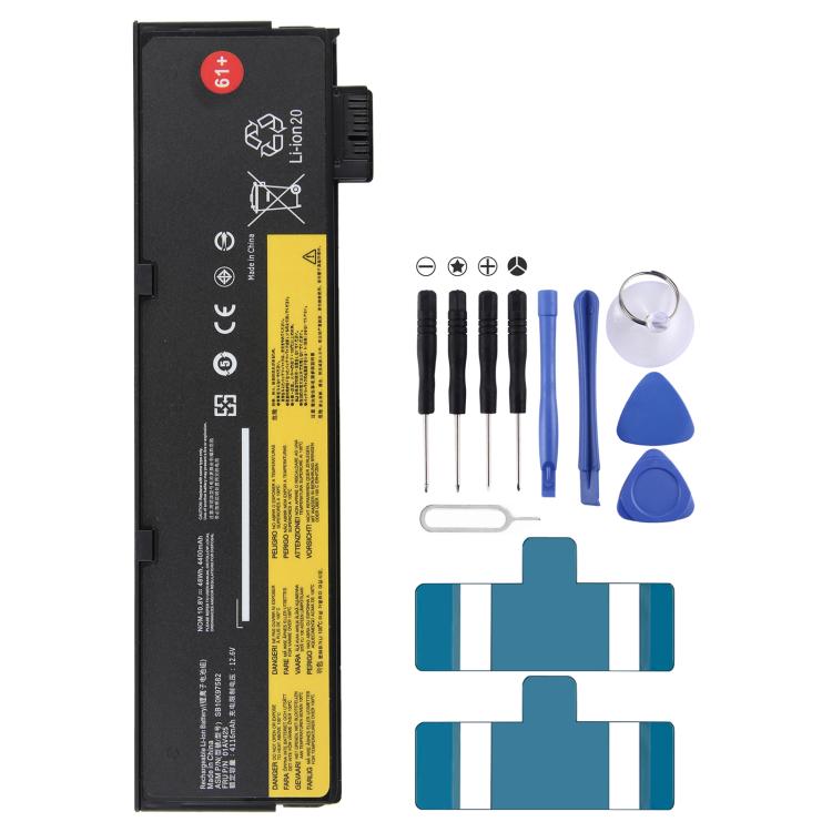 For Lenovo ThinkPad T470 / 61+ SB10K97852 01AV425 48WH 4400mAh Battery Replacement