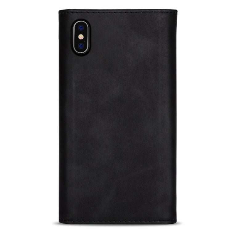 Skin Feel Zipper Horizontal Flip Leather Case with Holder & Card Slots & Photo Frame & Lanyard & Long Rope, For iPhone XR, For iPhone XS Max