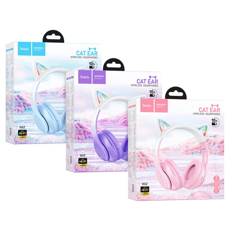 hoco W42 Cat Ear Head Mounted Bluetooth Earphone