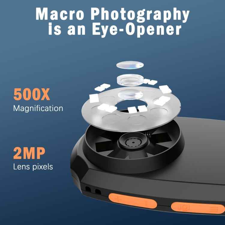CPL-05-0011 2MP 2 inch HD Screen Handheld Digital Microscope 500X Magnification, CPL-05-0011