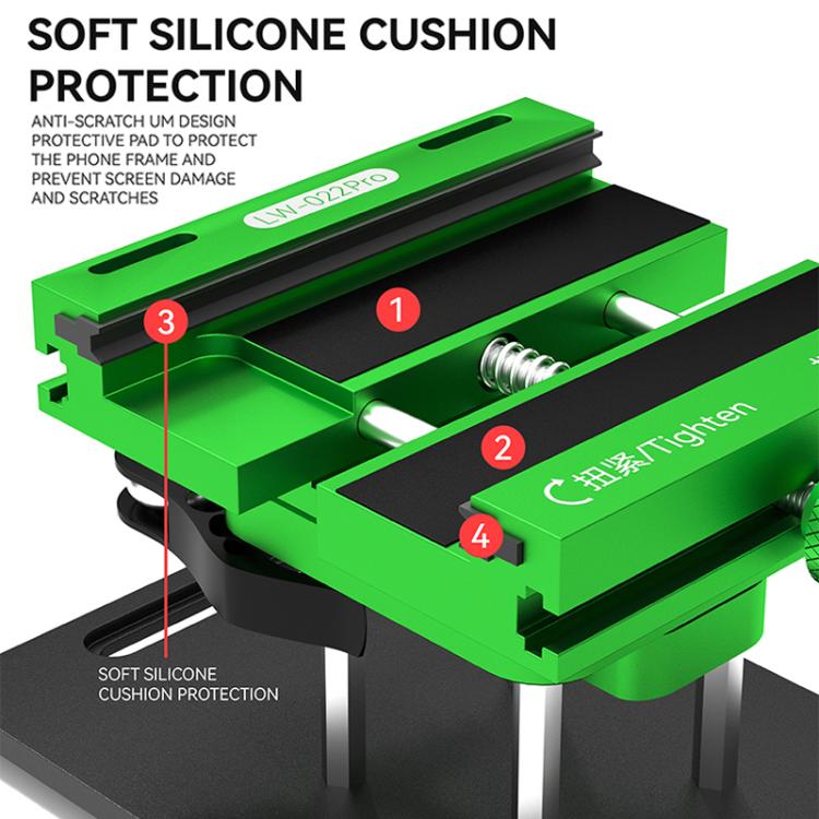 LUOWEI LW-022Pro 2 in 1 Universal 360 Rotating Phone Back Cover Separation Fixture