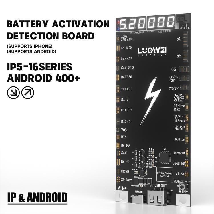 LUOWEI LW-B03 Battery Fast Charging Activation Board for iPhone/Android