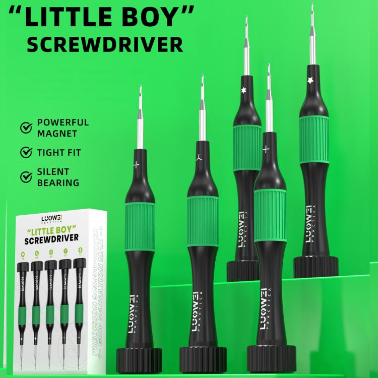 LUOWEI LITTLE BOY Smooth Bearings Alloy Magnetic Screwdriver Set