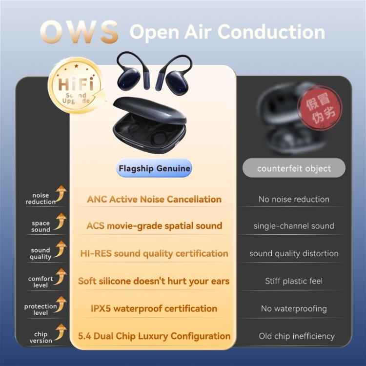 F20 Ear-Hook ANC Noise Reduction BT 5.4 IPX5 Wireless Earphones