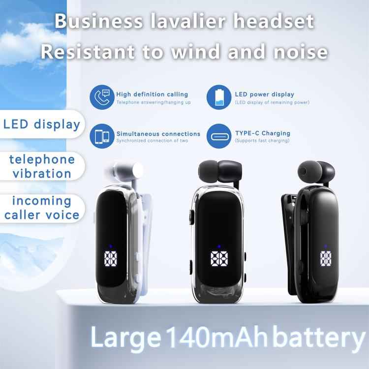 K88 Business Lavalier Single Ear Bluetooth Earphones