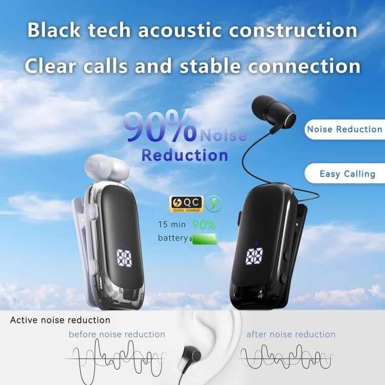 K88 Business Lavalier Single Ear Bluetooth Earphones