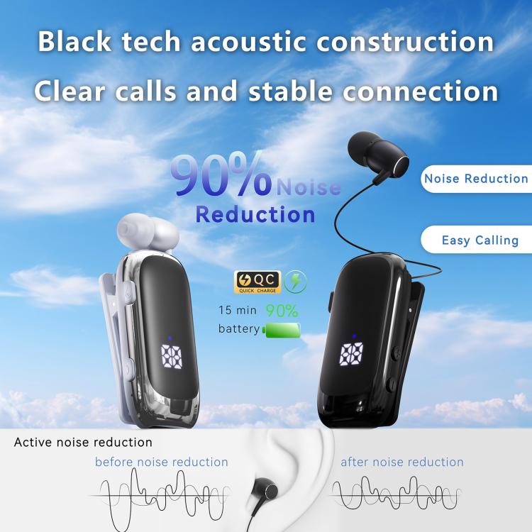K88 Business Lavalier Single Ear Bluetooth Earphones