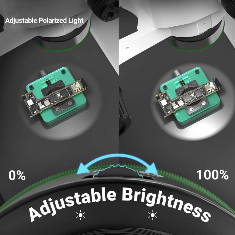 2UUL MS97 Dust-Proof / Oil Proof / Anti-Smoke Microscope Adjustable Polarized Light